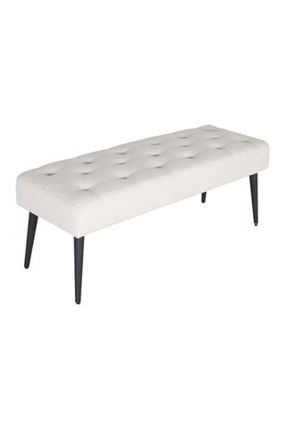 Banquette - Beige et noir - En tissu