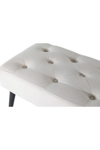 Banquette - Beige et noir - En tissu