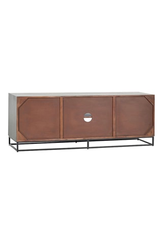 Meuble TV 2 portes en manguier - 150 x 56 x 40 cm