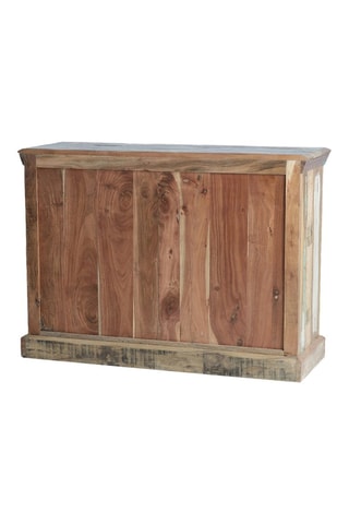 Buffet 2 portes en bois recyclé - 110 x 40 x 80 cm