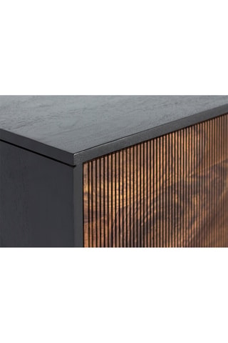 Console 2 portes en bois de rose et manguier - 80 x 90 x 40 cm