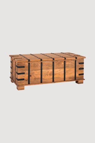 Table coffre en manguier - 120 x 46 x 60 cm