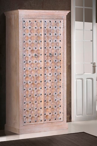 Armoire 2 portes en manguier - 97 x 190 x 50 cm