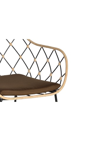 2 fauteuils - Naturel et noir