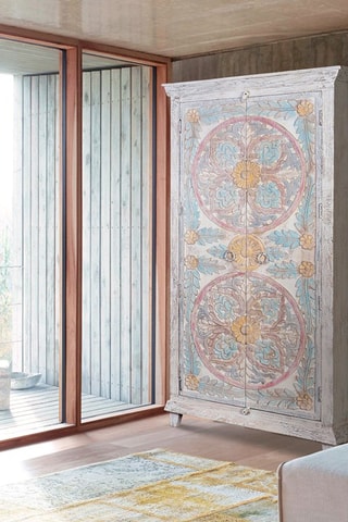 Armoire 2 portes en manguier - 90  x 40 x 190 cm