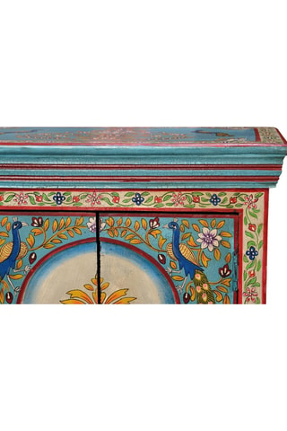 Table d'appoint 2 portes en manguier - 52 x 68 x 34 cm