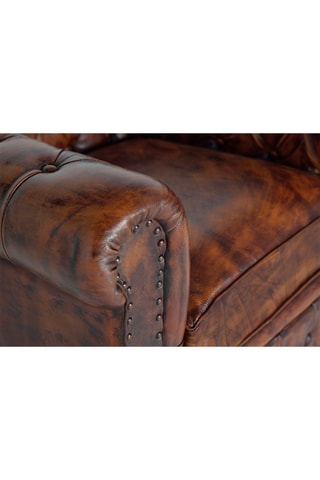 Fauteuil Chester - Marron - En cuir