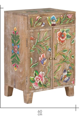 Buffet 2 portes en manguier - 40 x 60 x 31 cm