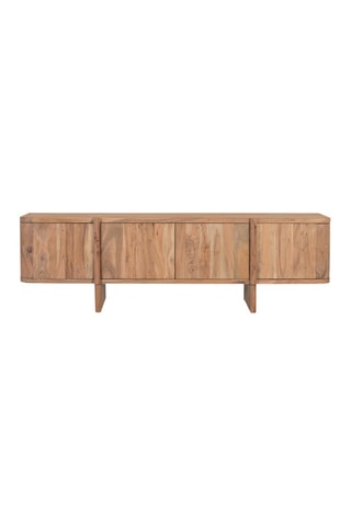 Meuble TV 4 portes en acacia - 170 x 51 x 40 cm