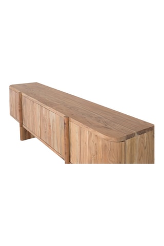 Meuble TV 4 portes en acacia - 170 x 51 x 40 cm