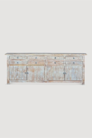 Buffet 4 portes en manguier - 200 x 44 x 100 cm