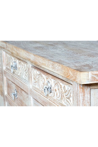 Buffet 4 portes en manguier - 200 x 44 x 100 cm