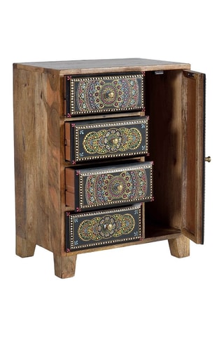 Table de chevet en manguier - 45 x 60 x 30 cm