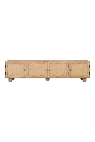Meuble TV 4 portes en manguier - 200 x 51 x 40 cm