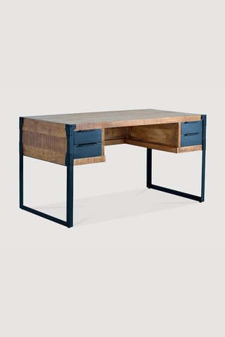 Bureau 4 tiroirs en manguier - 76 x 135 x 70 cm