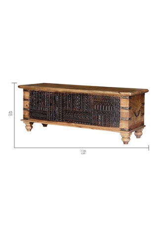 Coffre en manguier - 116 x 45 x 40 cm