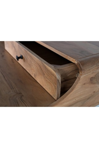 Bureau 3 tiroirs en acacia - 115 x 90 x 60 cm