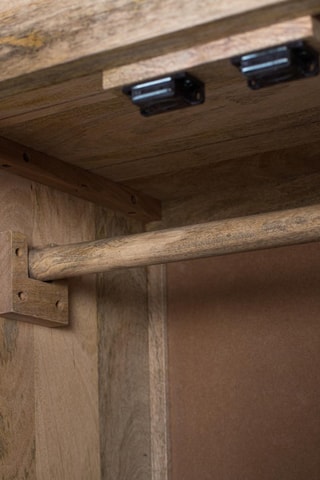 Armoire 4 portes en manguier - 143 x 180 x 45 cm