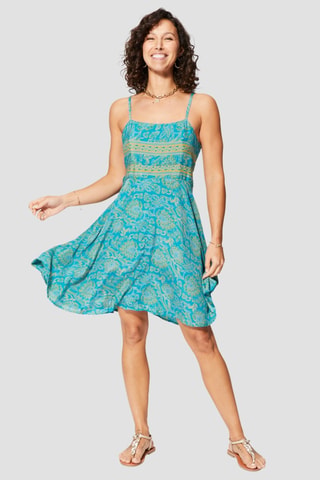Skaterjurk - Turquoise en geel