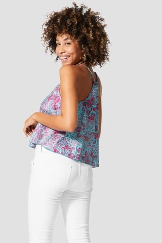 Top - Goudkleurig en roze