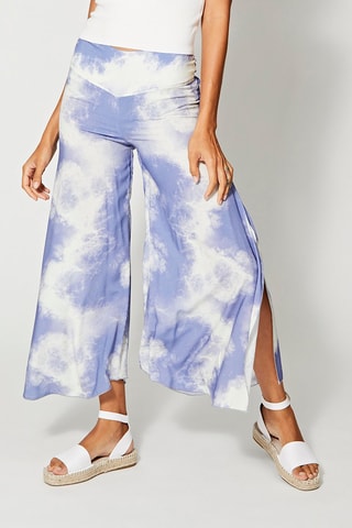 Palazzobroek Tie and Dye - Paars en wit