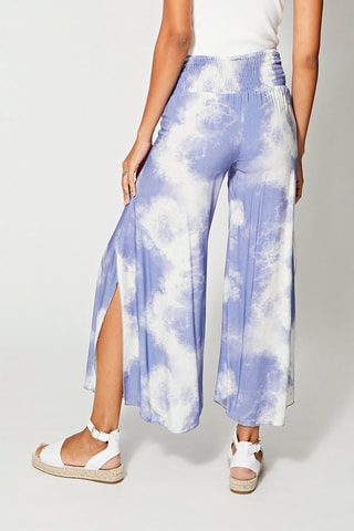 Palazzobroek Tie and Dye - Paars en wit
