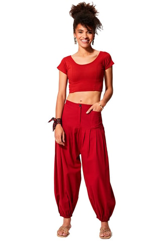 Pofbroek - Rood