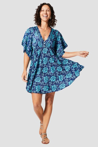 Skaterjurk - Goudkleurig en marineblauw