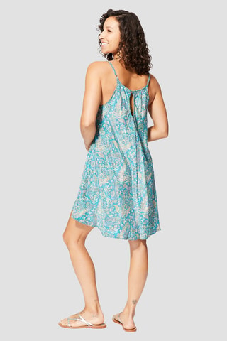 Jurk - Turquoise en grijs