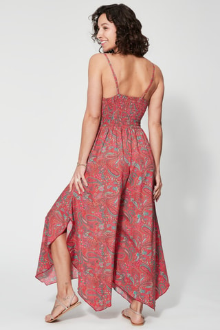 Jumpsuit - Rood en roze