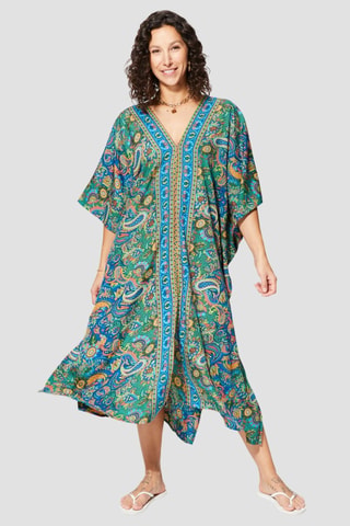 Kaftan - Blauw en groen