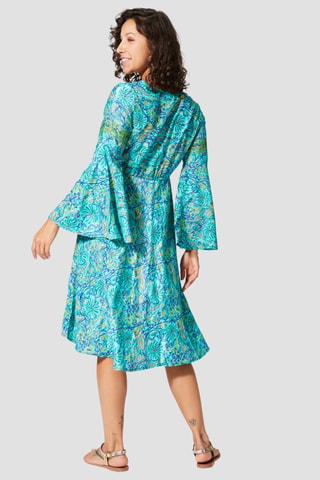 Skaterjurk - Goudkleurig en turquoise