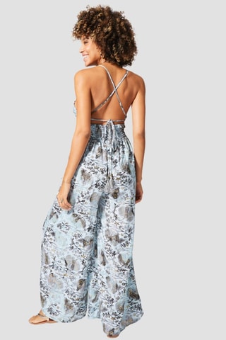 Jumpsuit - Goudkleurig en grijs