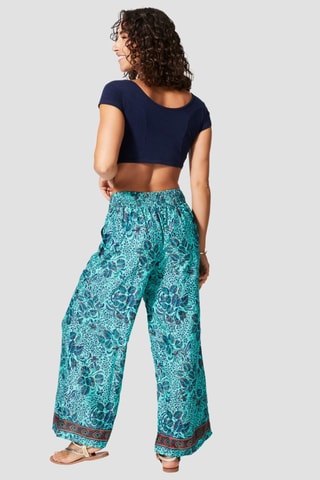 Broek - Goudkleurig en turquoise