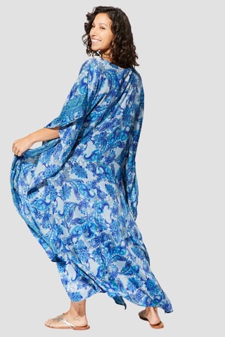 Kaftan - Grijs en marineblauw