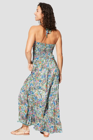 Lange Jurk - Blauw en groen
