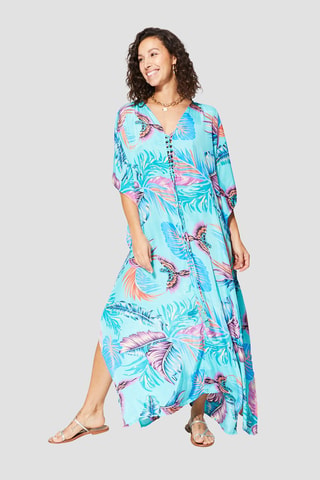 Kaftan - Turquoise en groen