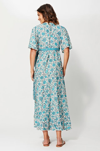 Wikkeljurk - Wit en turquoise