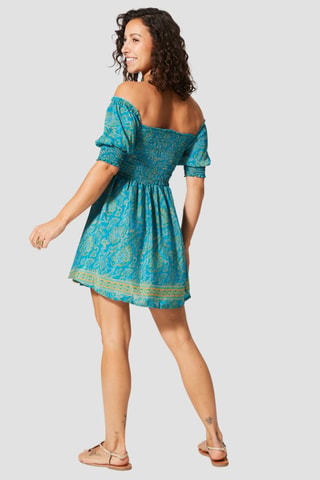 Skaterjurk - Turquoise en geel