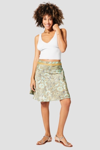 Rok - Goudkleurig en beige