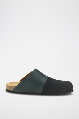 Leren Clogs Dia - Marineblauw