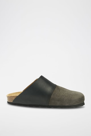 Leren Clogs Dia - Grijs