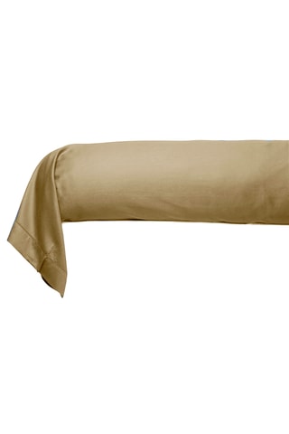 Funda de almohada de satén de algodón 80 hilos/cm² - Topo