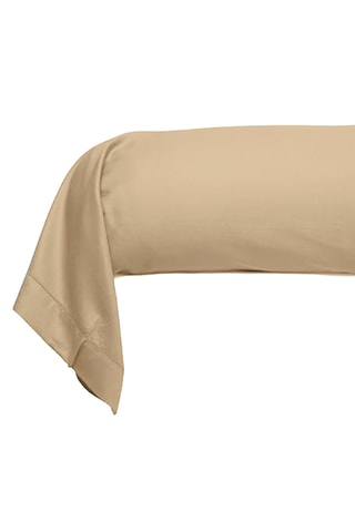 Funda de almohada de satén de algodón 80 hilos/cm² - Topo