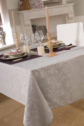Mantel rectangular Ombra Gris perla