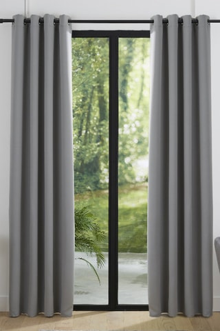 Cortina opaca - Gris - 140 x 260 cm