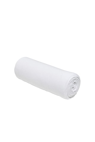 Sábana bajera de algodón 130 g/cm² Essential - Tiza - Esquina 25 cm