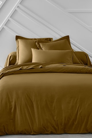 Funda de almohada de algodón  Essential - Marrón