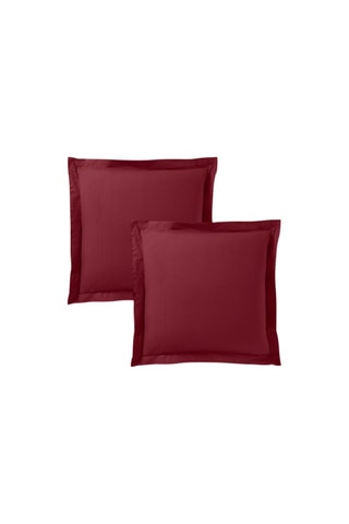 Funda de almohada de algodón 57 hilos/cm² - Burdeos