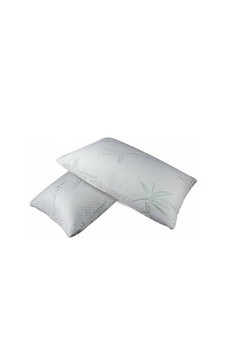 2 fundas de almohada impermeables Bambou Blanco